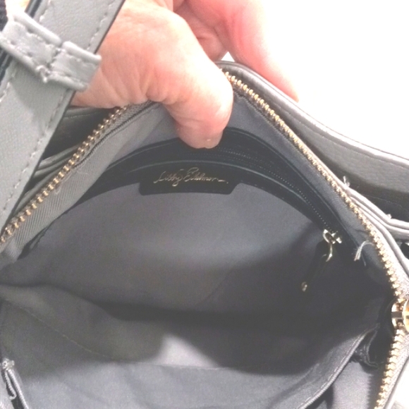 Lobby Edelman Grey Purse Drop Cross Body smaller Bag - Picture 4 of 7